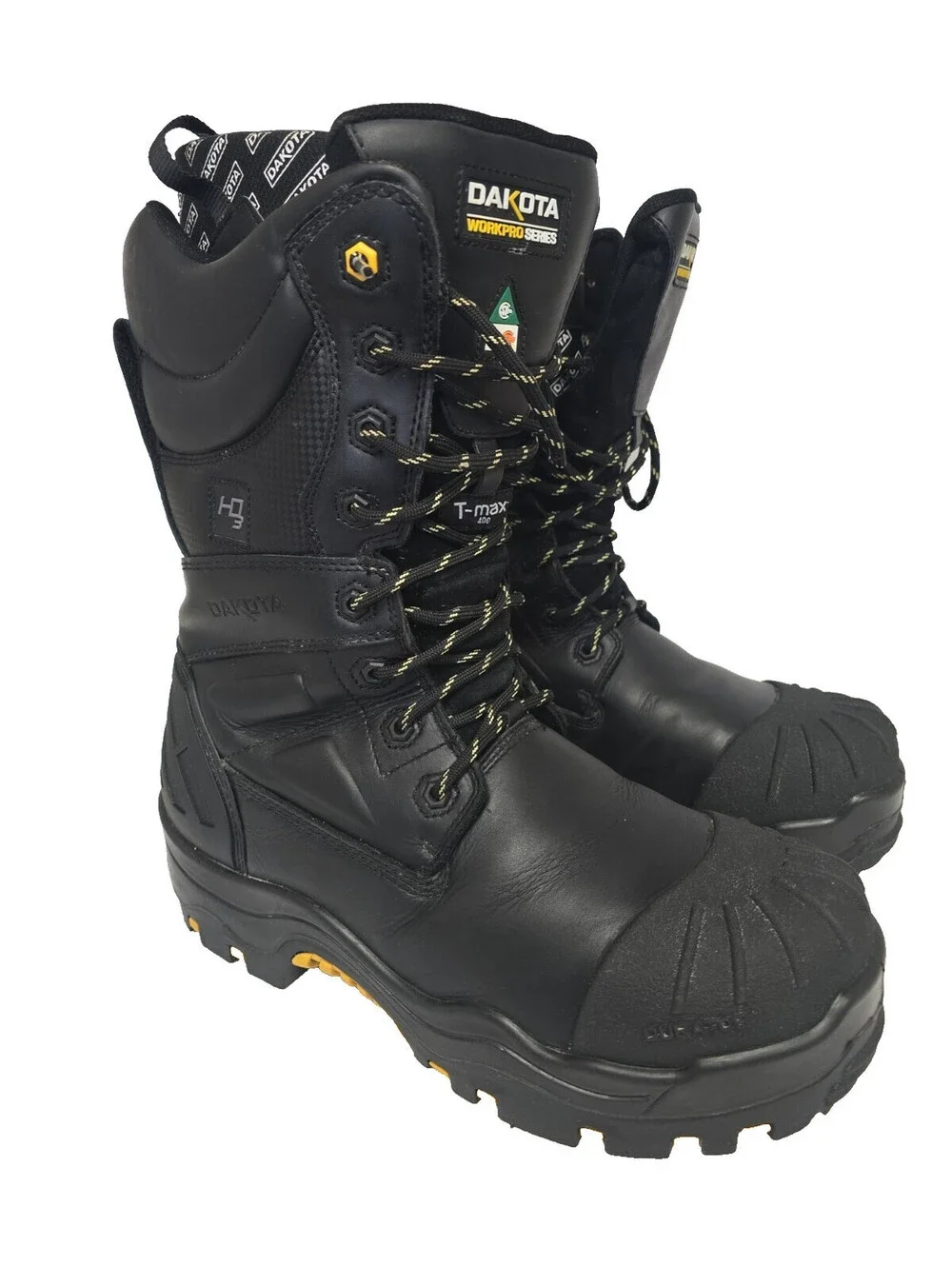 DAKOTA Men's 8901 Composite Toe Composite Plate HD3 Waterproof Boots Black 13M